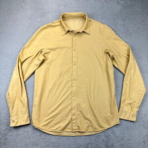 lululemon athletica Men's Casual Button Down Shirt - Tan